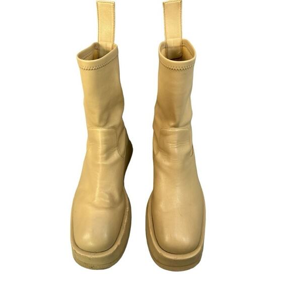 GIA Borghini / RHW Boots 6 Faux-Leather Platform Chelsea - Picture 3 of 9